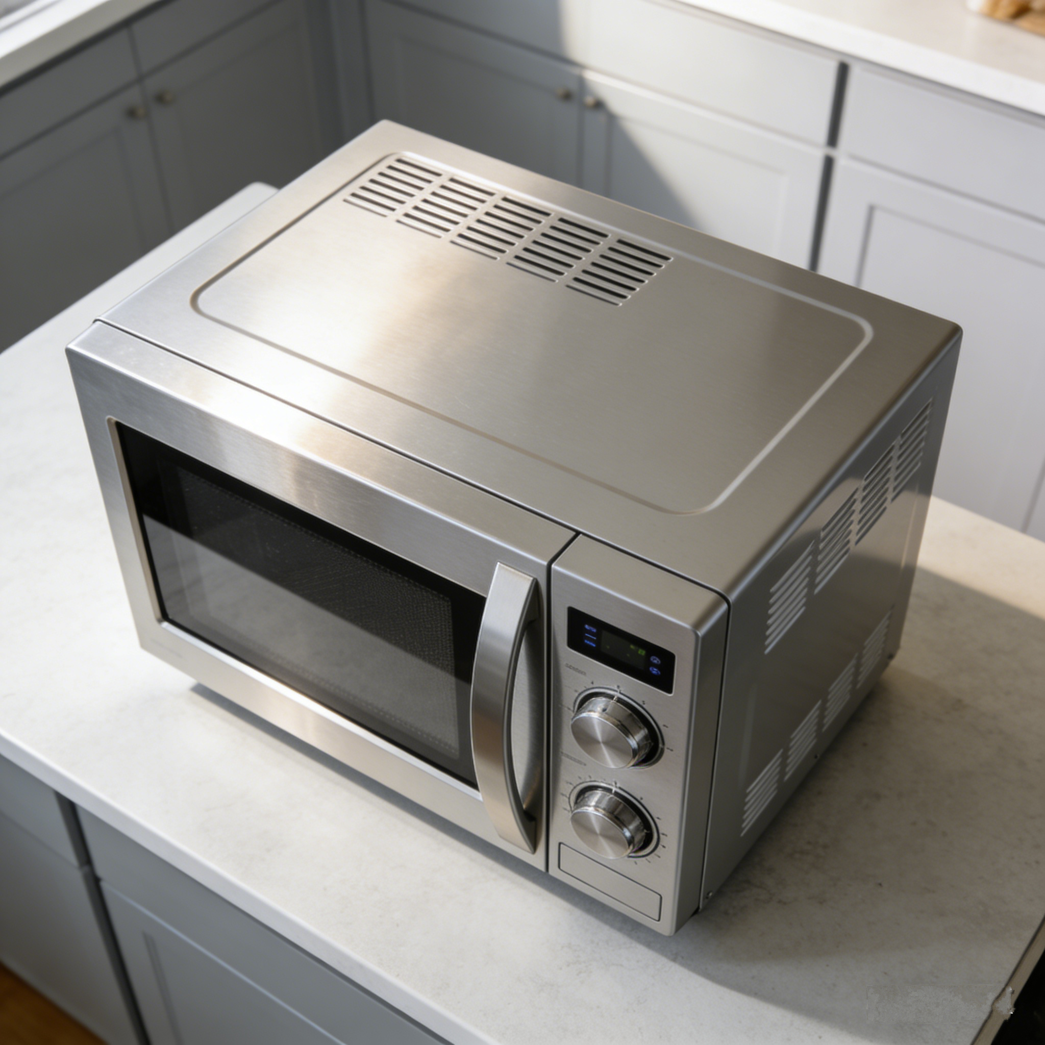 Smart Household Microwave Oven with 360° Even Heating, Adjustable Power Levels, One-Touch Quick Heating, Easy-Clean Cavity, Quiet Operation, Perfect for Baby Food & Reheating, Beginner-Friendly.🥘