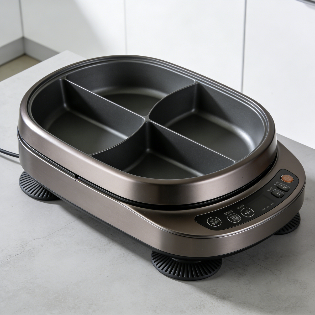 Multi-Functional Household Electric Hot Pot with Intelligent Constant Temperature, Adjustable Power Levels, Non-Stick Inner Pot, All-in-One for Frying, Stir-Frying, Boiling & Stewing, Easy to Clean, Quiet & Energy-Saving, Beginner-Friendly.🍲
