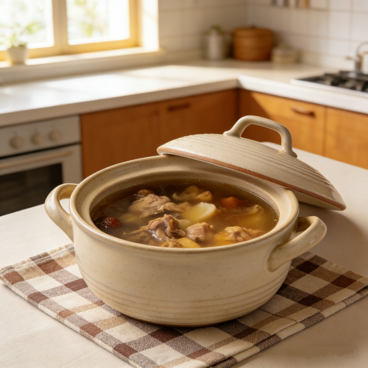 Healthy Versatile Earthen Pot, Your Reliable Kitchen Cooking Partner,High-Temp Resistant Ceramic Casserole, Lock in Flavor for Perfect Slow Stews.🍲