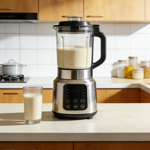 Quiet Blender Soy Milk Maker | Filter-Free, Dry Bean Direct Grind, 24H Timer & Keep Warm, Self-Cleaning Multifunctional Food Processor.✨