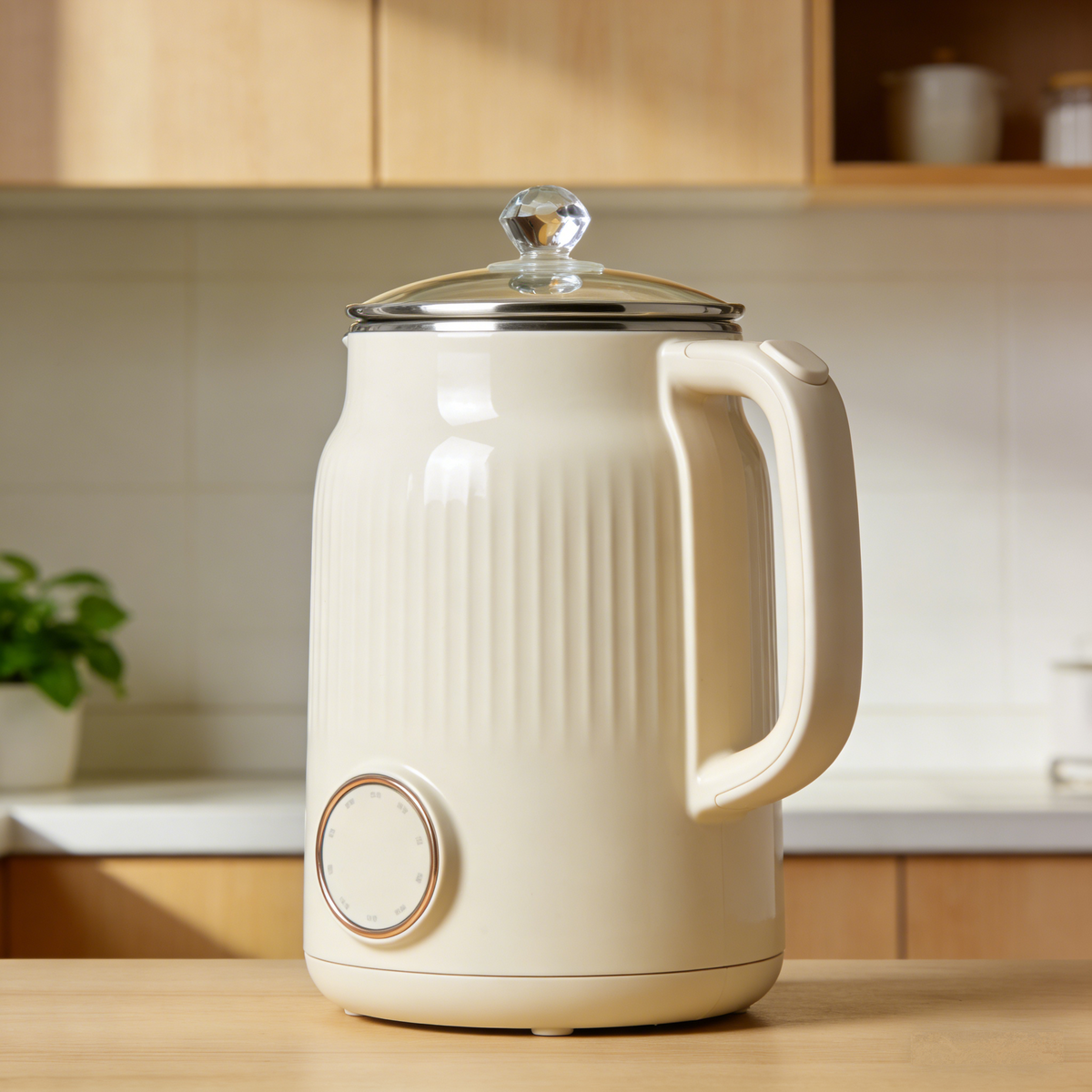Elegant Frosted Glass Health Pot – 24H Keep Warm, Anti-Dry Burning, Multi-Functional for Nourishing Soup, Herbal Tea & Daily Healthy Living.🌻
