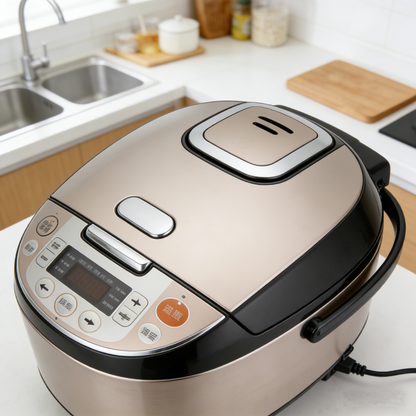 5L Large Capacity Intelligent Rice Cooker with 3D Surround Heating, Non-Stick Inner Pot, Timer & Keep-Warm Function, Perfect for Steamed Rice & Grains, Anti-Overflow & Easy to Clean.🍚