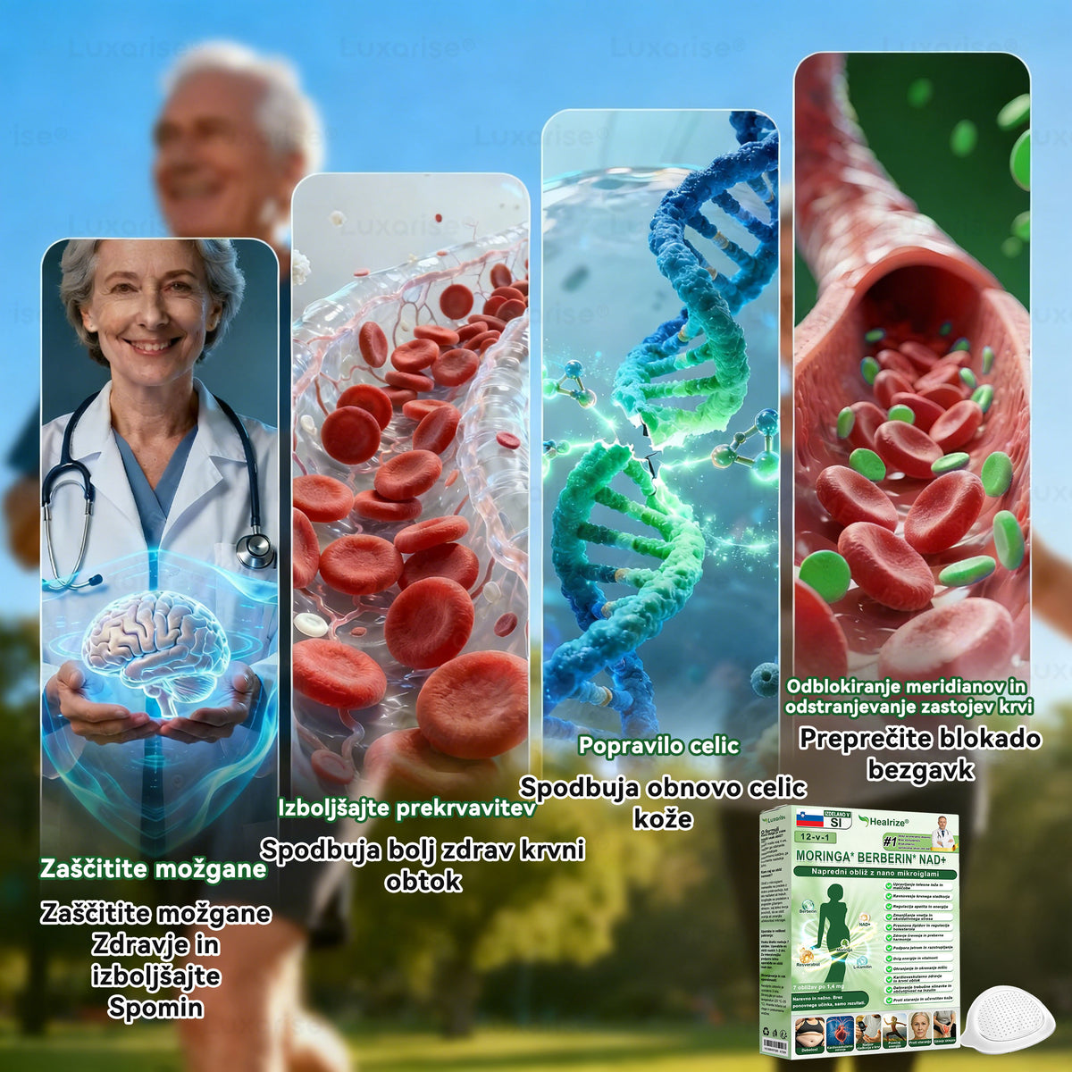 𝑯𝒊𝒗𝒂𝒕𝒂𝒍𝒐𝒔 Ár𝒓𝒖𝒉á𝒛 | Healrize® 12-v-1 Moringa📌 Berberin * NAD+ Napredni nano mikroigelni obliž (uporabljajte enkrat na dan, vidne spremembe v 7 dneh) Za debelost, ohlapnost kože, sladkorno bolezen, apnejo v spanju in težave s sklepi 📌
