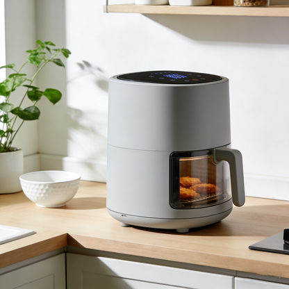 Space-Saving Healthy Air Fryer – 360° Hot Air Circulation, Oil-Free, Multi-Functional for Daily Home Cooking & Quick Meals.🌹
