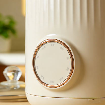 Elegant Frosted Glass Health Pot – 24H Keep Warm, Anti-Dry Burning, Multi-Functional for Nourishing Soup, Herbal Tea & Daily Healthy Living.🌻