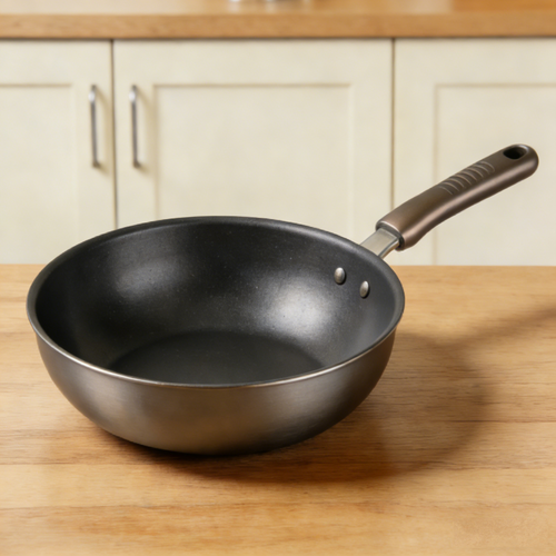 Non-Stick Household Frying Pan – Heat-Resistant, Even Heating, Ergonomic Design for Omelets, Steaks, Vegetables & Daily Home Cooking.🧡
