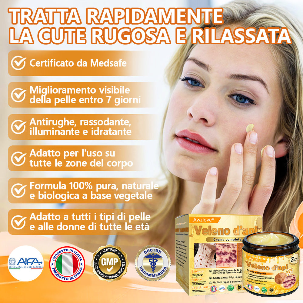 Prodotto e spedito dall'Italia✅ AWZLOVE® Crema completa al veleno d'api 🐝ULTIMO GIORNO 80% DI SCONTO🐝