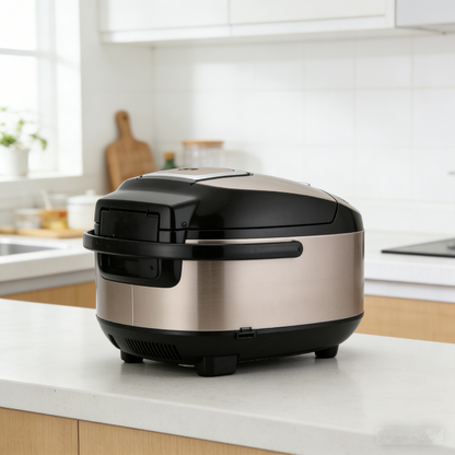 5L Large Capacity Intelligent Rice Cooker with 3D Surround Heating, Non-Stick Inner Pot, Timer & Keep-Warm Function, Perfect for Steamed Rice & Grains, Anti-Overflow & Easy to Clean.🍚