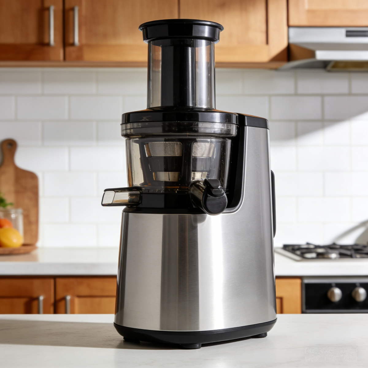 🥤Slow Mute Grinding Juicer ✨ Automatic Pulp Juice Separation No Residue | Household Multifunctional Fruit & Veggie Nutrient Extractor | Filter-Free Direct Drink Auxiliary Food Milkshake Smoothie Maker🍃